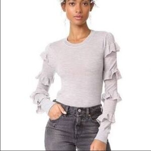 Rebecca Taylor Ruffle Sleve Sweater
